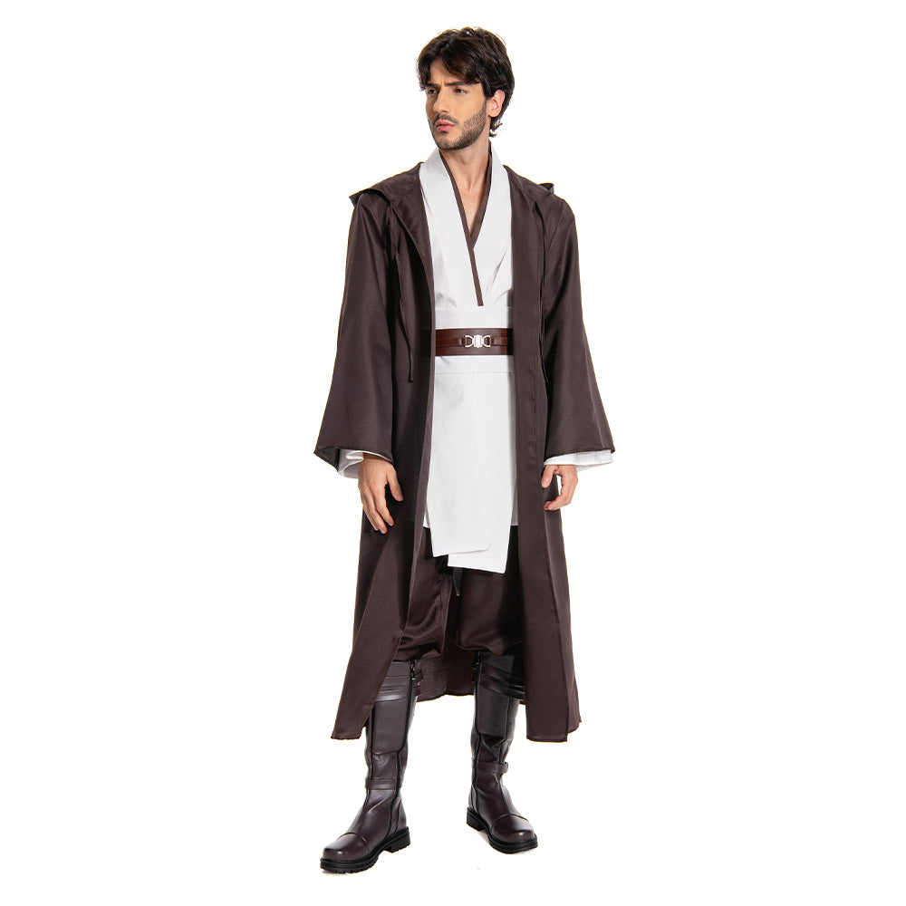 Obi-Wan Kenobi Jedi Outfits Full Set Cosplay Costume Halloween Carnival Suit