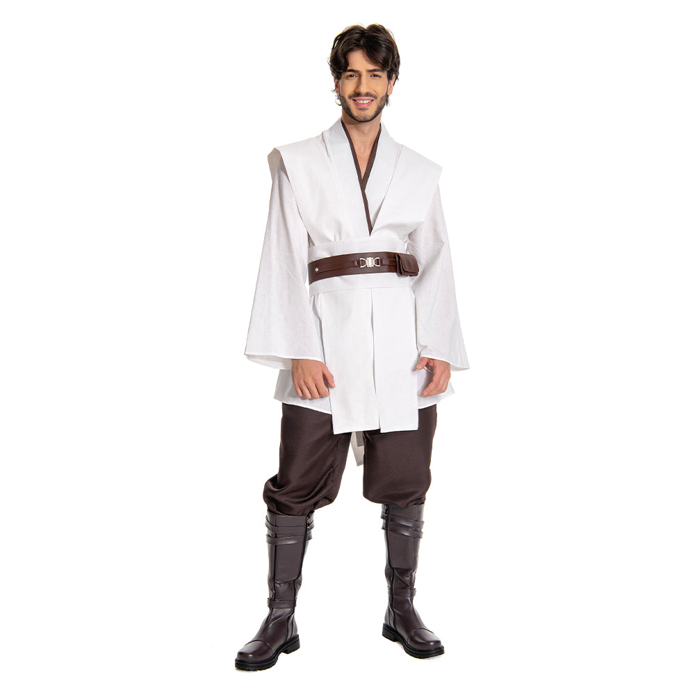 Obi-Wan Kenobi Jedi Outfits Full Set Cosplay Costume Halloween Carnival Suit