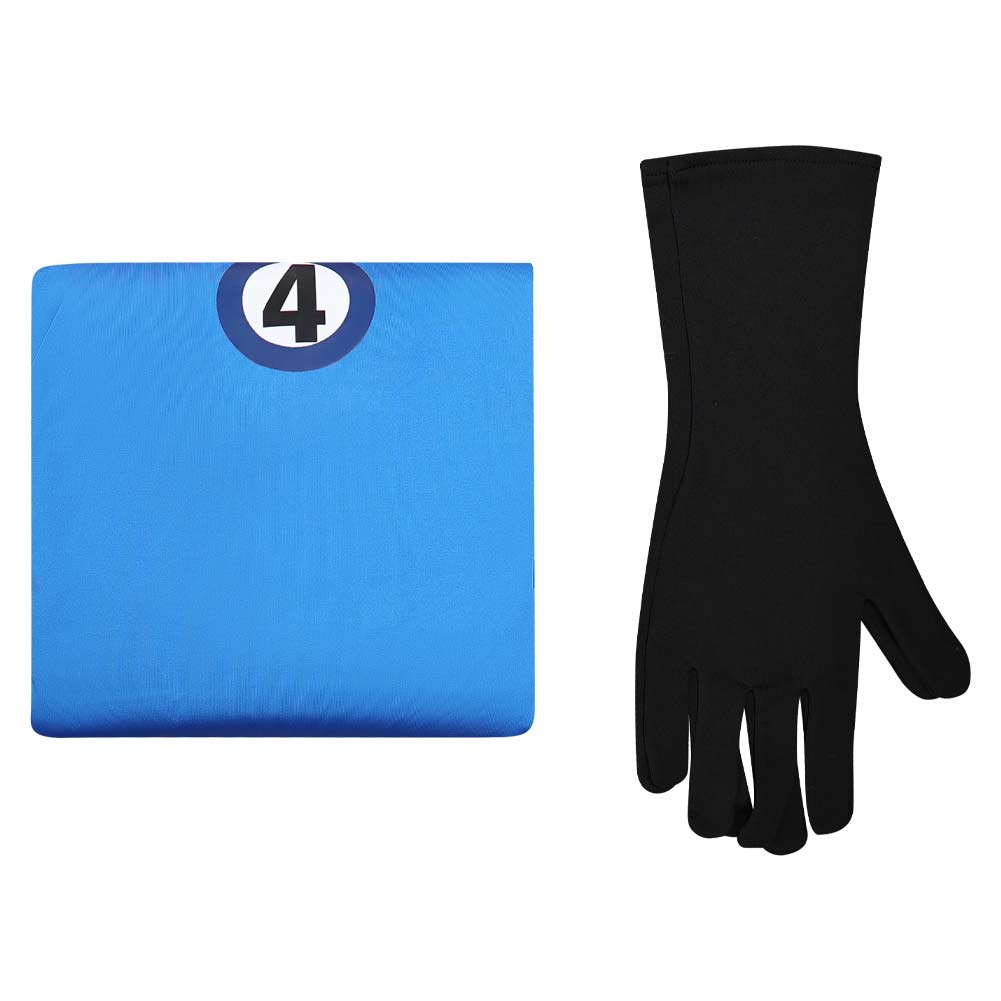 Invisible Woman Blue Jumpsuit Halloween Carnival Party Cosplay Costume