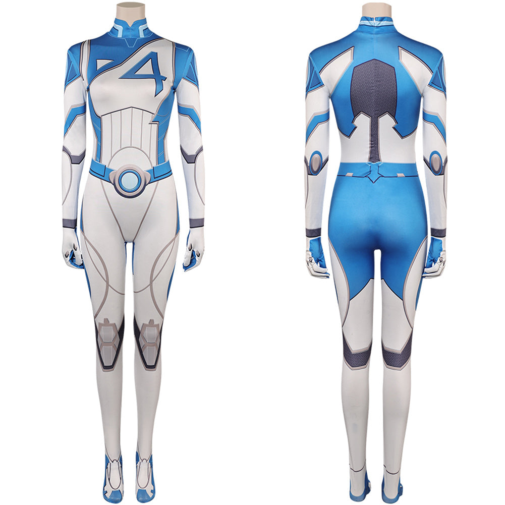 Rivals Invisible Women Sue Storm Jumpsuit Outfits Halloween Carnival Cosplay Costume