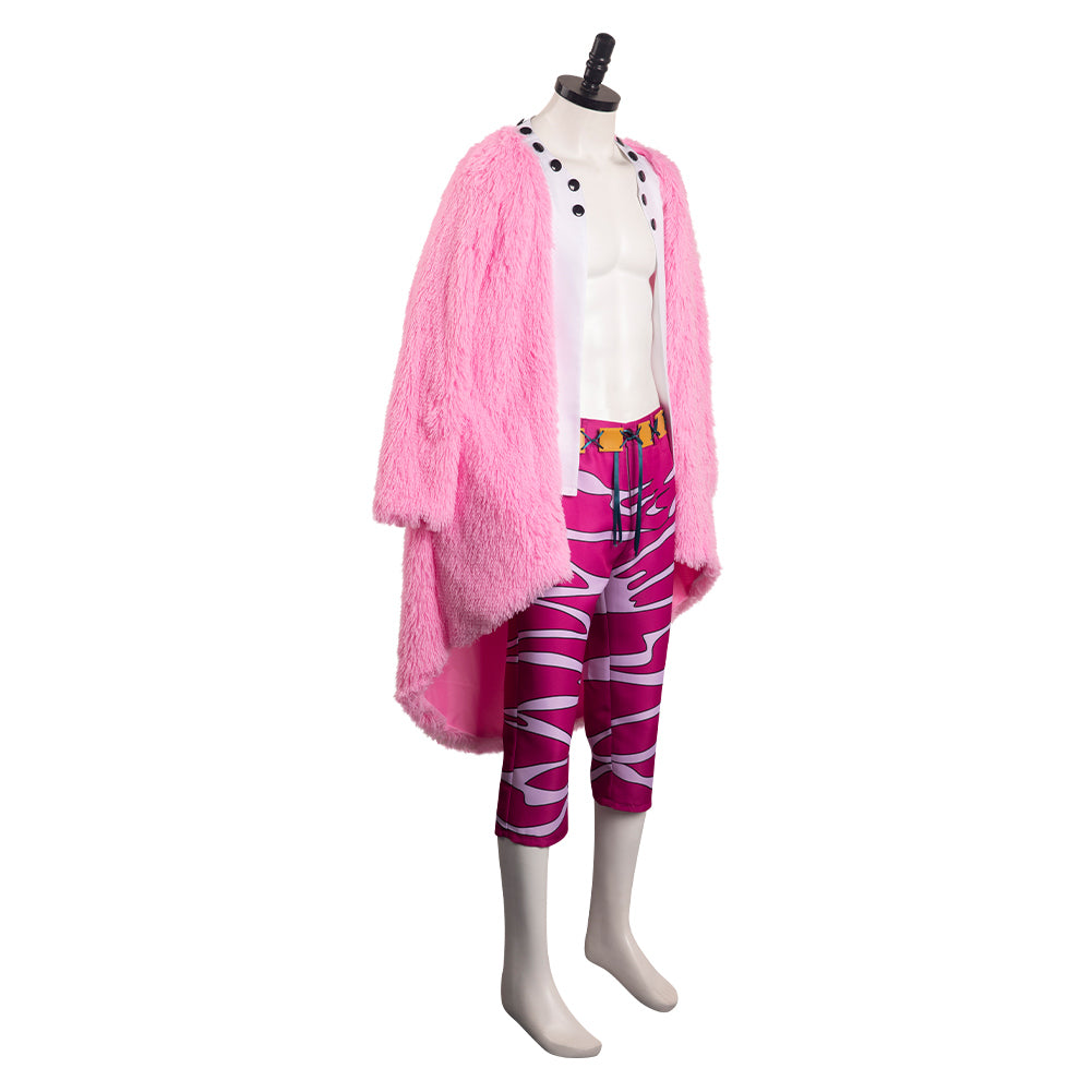 One Piece Donquixote Doflamingo Outfits Halloween Carnival Suit Cosplay Costume
