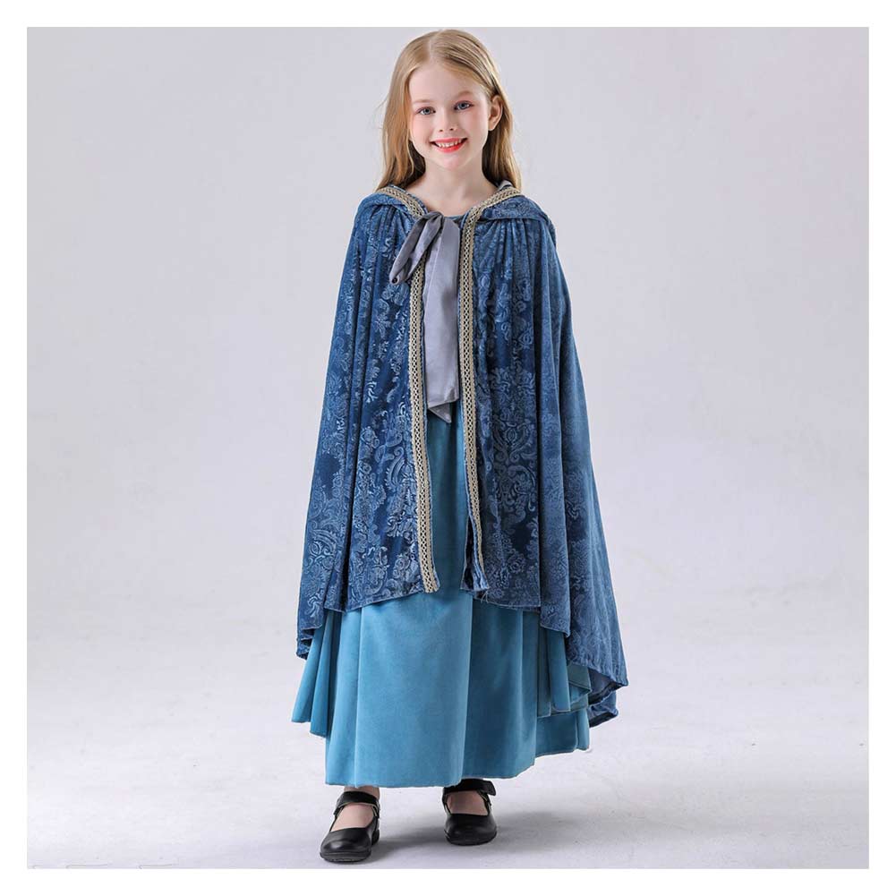 The Lord of the Rings Arwen Elf Hood Dress Set Halloween Renaissance Party Cosplay Costume