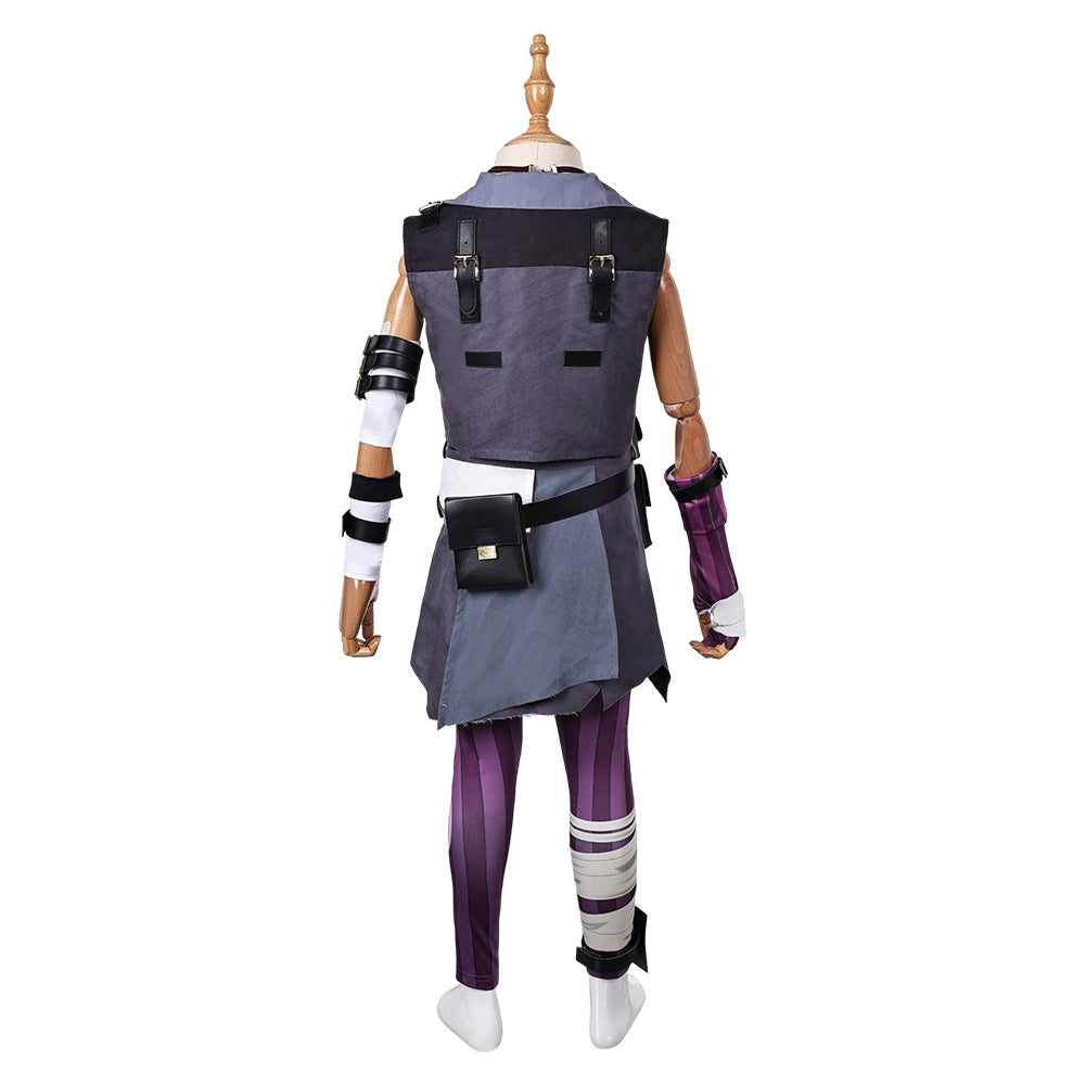 Arcane: League of Legends Isha Kids Children Graffiti Outfits Halloween Carnival Cosplay Costume