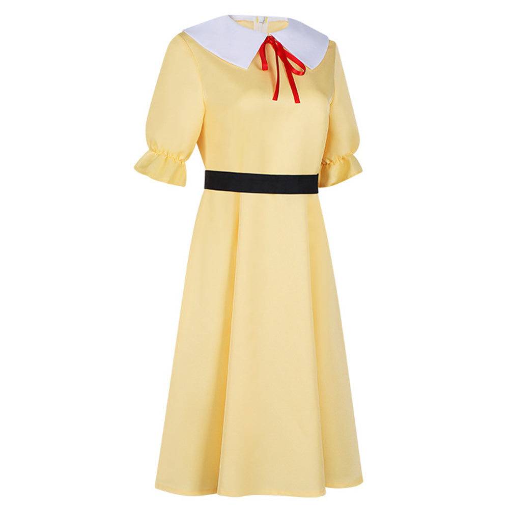 The Star of Paris in Bloom Fujiko Women Yellow Dress Halloween Carnival Party Cosplay Costume