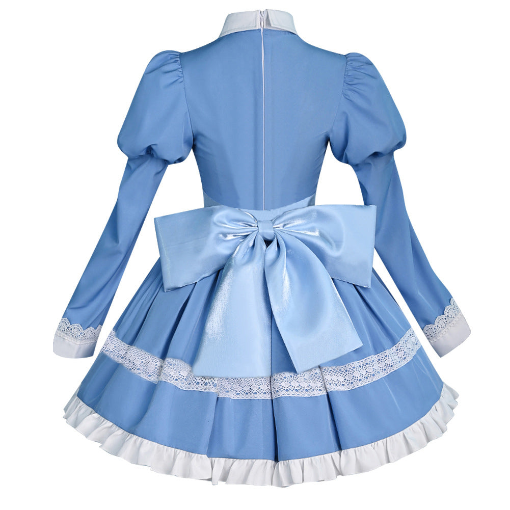 Panty & Stocking Stocking Women Blue Lolita Skirt Outfits Halloween Carnival Party Cosplay Costume