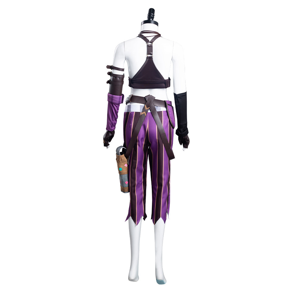 Arcane: League of Legend Jinx Fullset Outfits Halloween Carnival Cosplay Costume