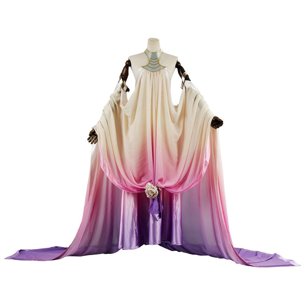 Padme Amidala Naberrie Lake Dress Outfits Cosplay Costume Halloween Suit