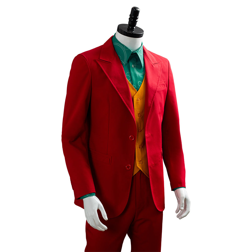 Joker 2019 Joaquin Phoenix Arthur Fleck Cosplay Costume Outfits Halloween Suit