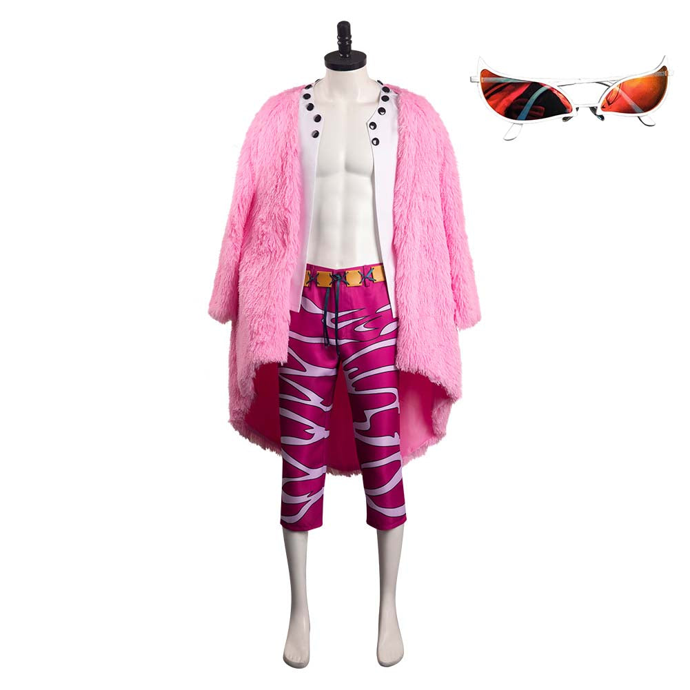One Piece Donquixote Doflamingo Outfits Halloween Carnival Suit Cosplay Costume