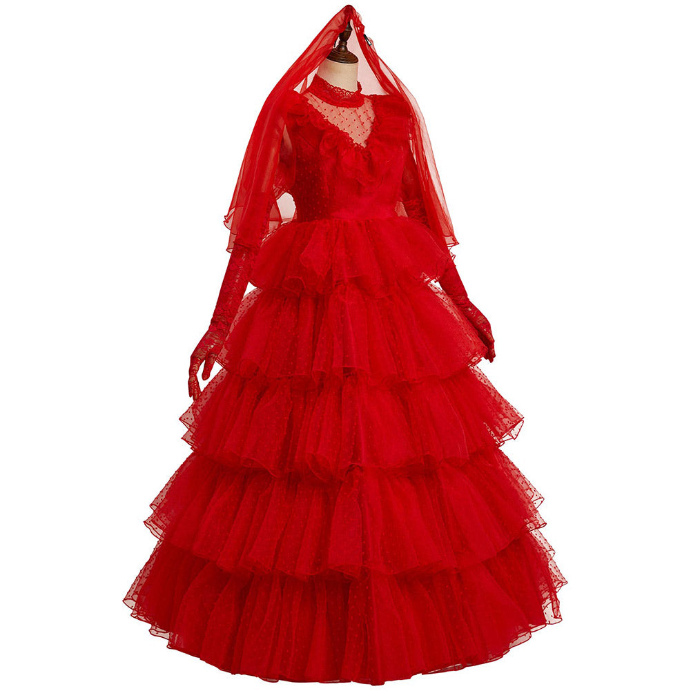 Beetlejuice Lydia Cosplay Costume Dress Outfits Halloween Carnival Christmas Outfit