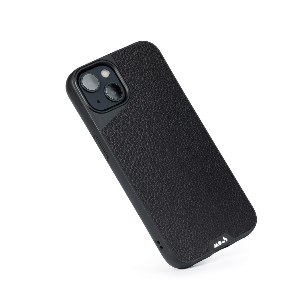 MagSafe® Compatible Black Leather Phone Case - Limitless 4.0