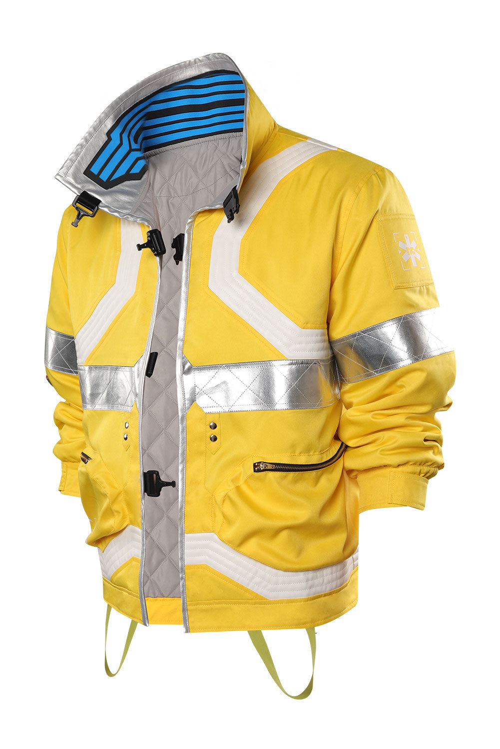 Cyberpunk David Martinez Yellow Coat Outfits Halloween Carnival Suit Cosplay Costume