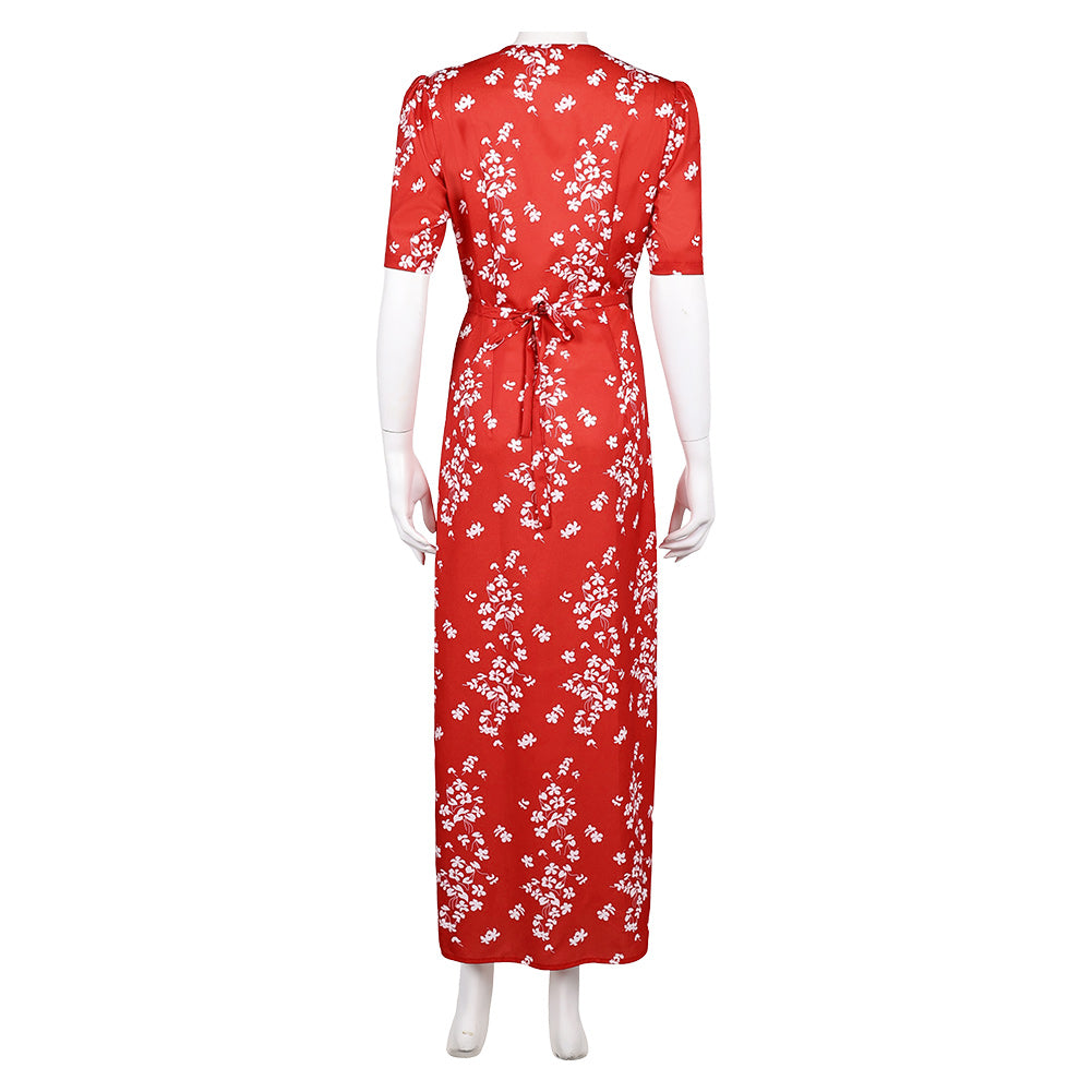 Honey Don't! Honey O Donahue Red Printed Dress Halloween Carnival Party Cosplay Costume