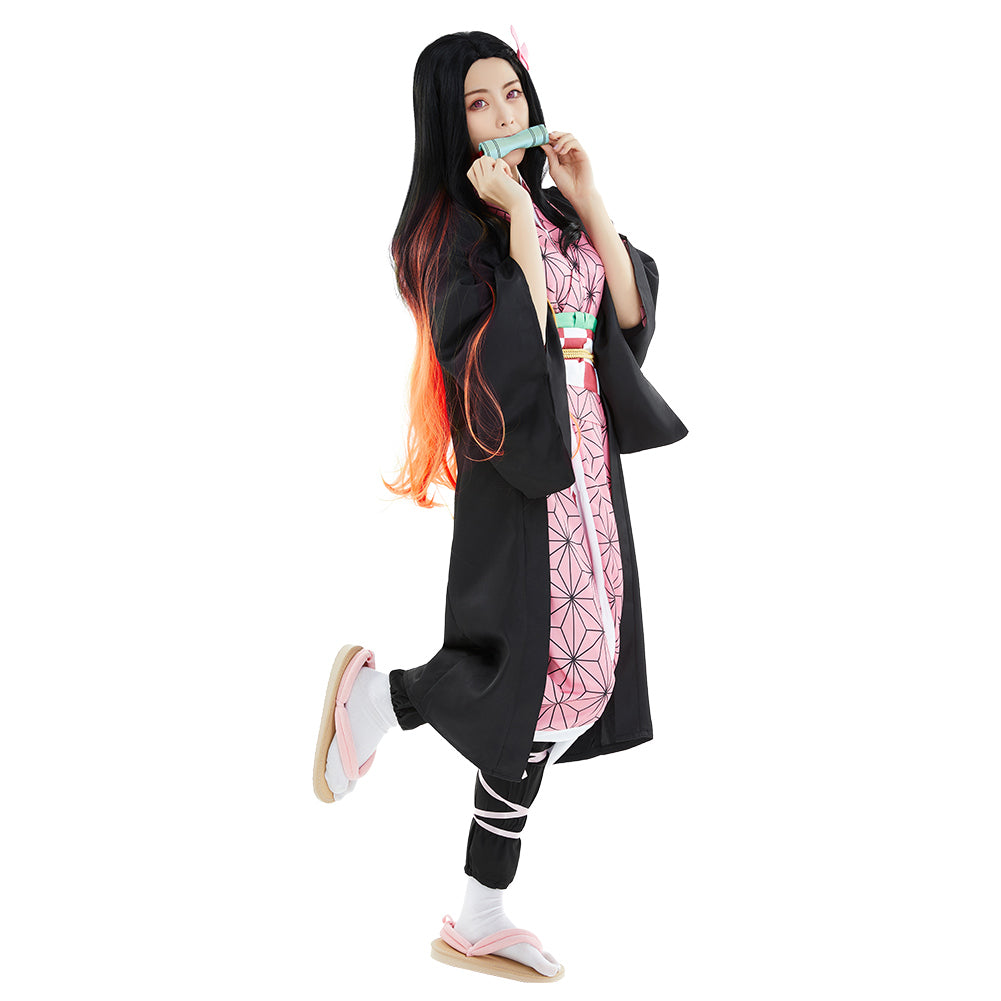 Kimetsu no Yaiba Kamado Nezuko Adult Kimono Outfits Halloween Carnival Suit Cosplay Costume