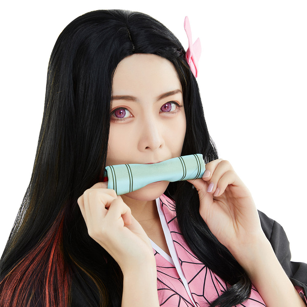 Kimetsu no Yaiba Kamado Nezuko Adult Kimono Outfits Halloween Carnival Suit Cosplay Costume