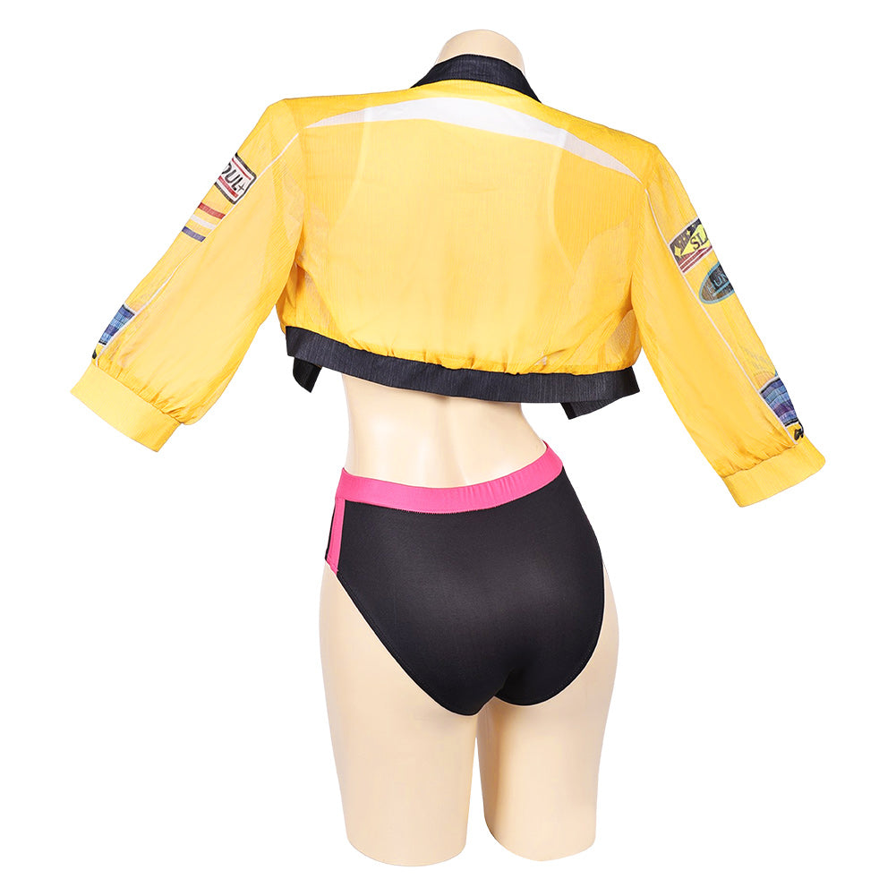Kpop Demon Hunters Rumi 3Pcs Swimsuit Halloween Carnival Party Cosplay Costume Original Design