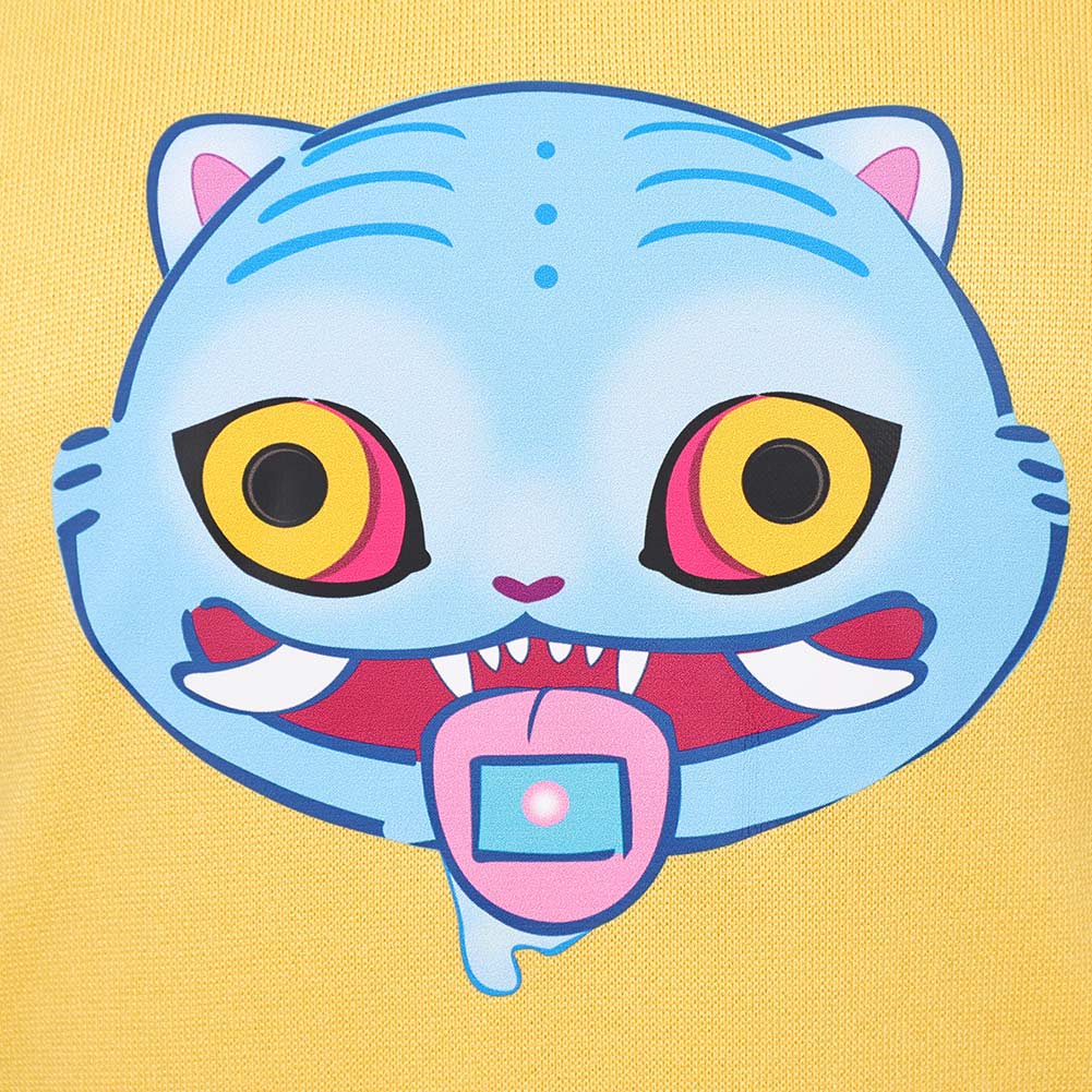 Kpop Demon Hunters Zoey Yellow Hoodie Sweater For Kids Halloween Carnival Party Cosplay Costume