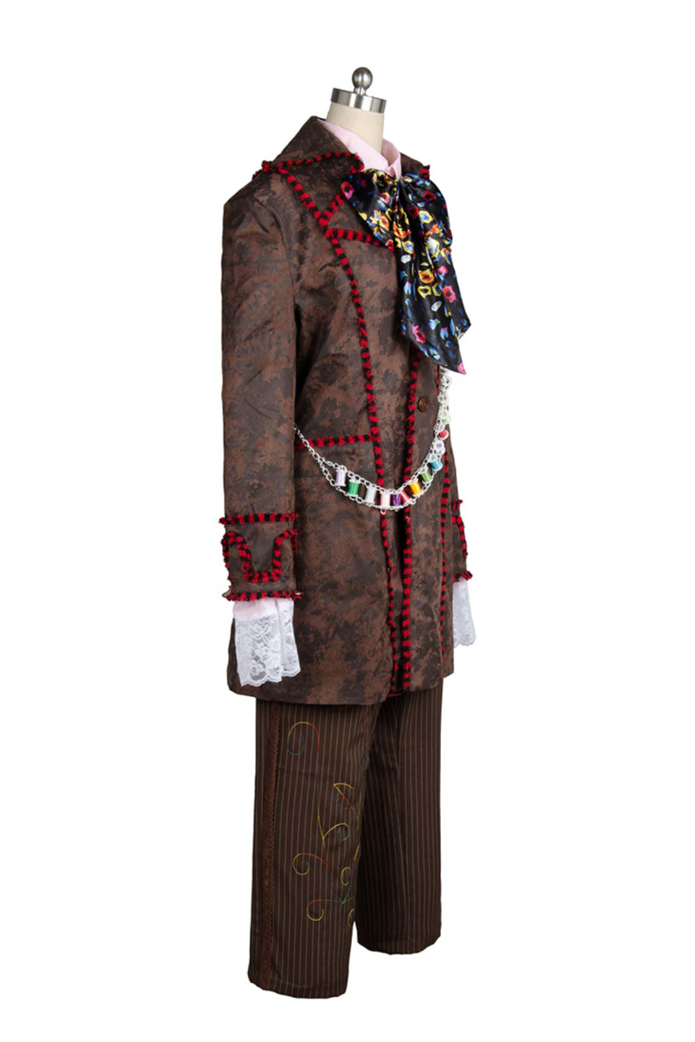 Johnny Depp Mad Hatter Outfits Halloween Carnival Suit Cosplay Costume
