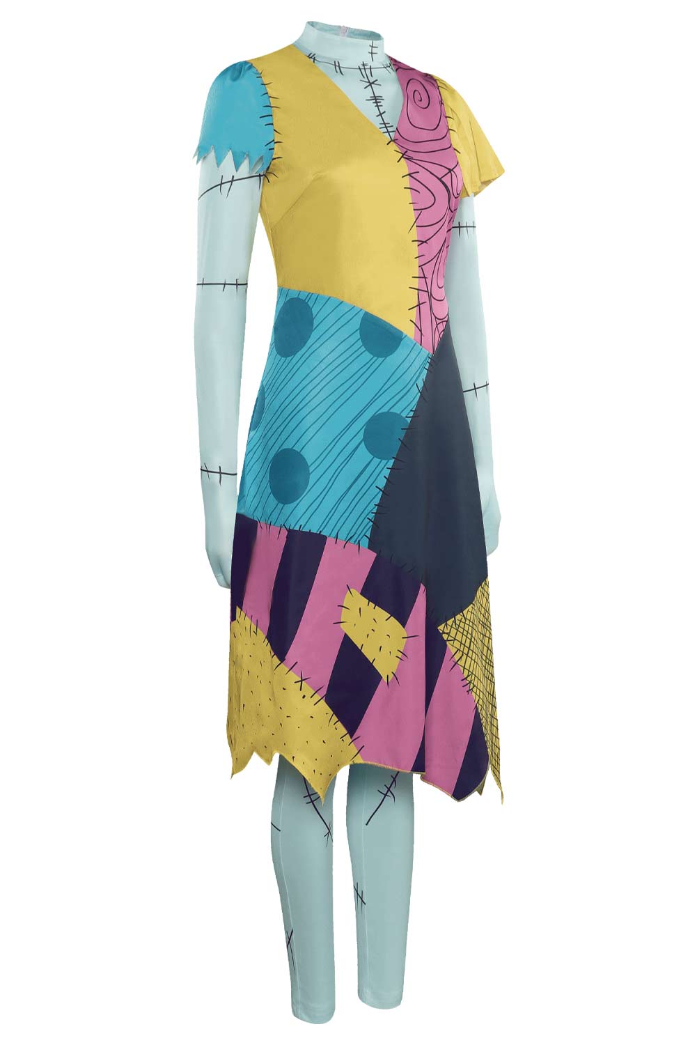 The Nightmare Before Christmas Sally Dress Outfits Halloween Carnival Suit Cosplay Costume