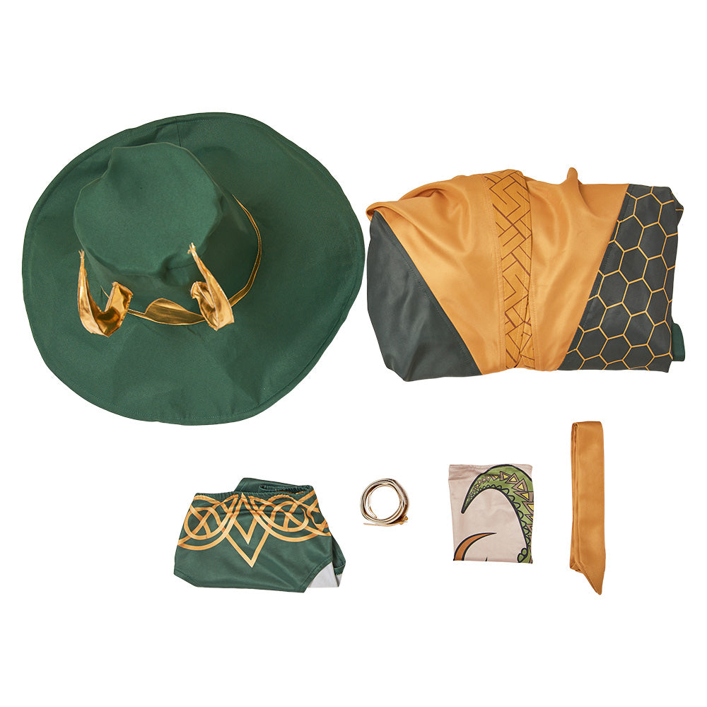 Rivals Loki Robe of Relaxation Robe Pants Set Halloween Carnival Party Cosplay Costume