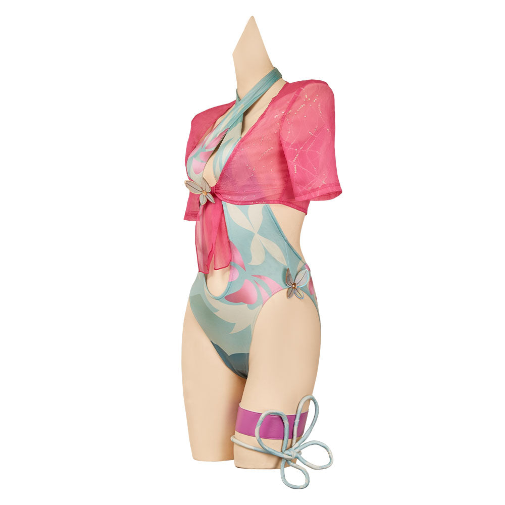 Rivals Psylocke Breezy Butterfly Swimsuit Set Halloween Carnival Party Cosplay Costume