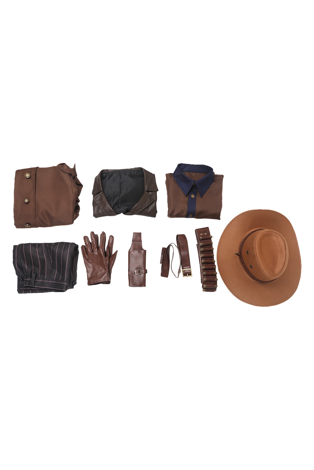 The Ghoul Cooper Howard Brown Outfit Halloween Carnival Suit Cosplay Apocalypse Costume