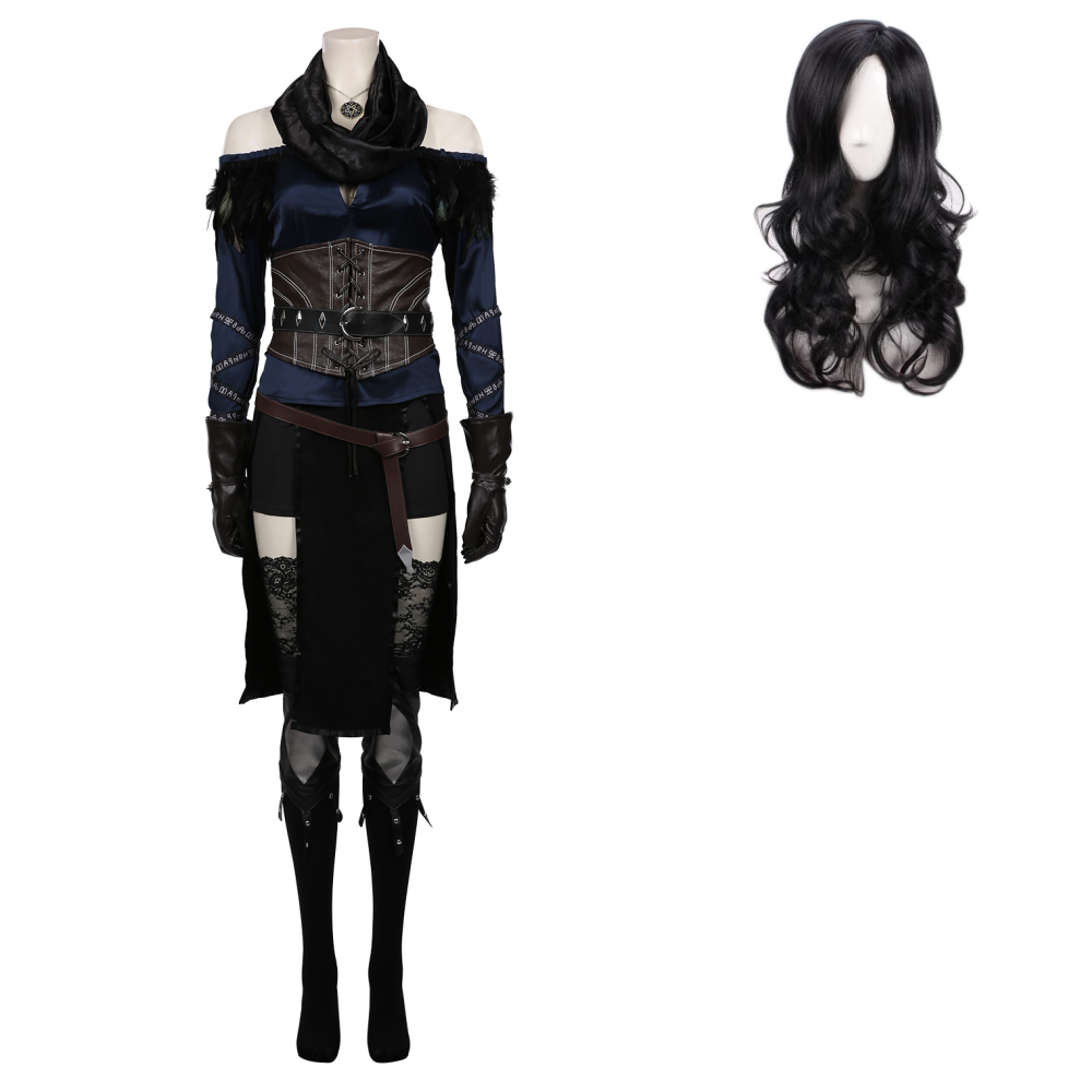 The Witcher 3: Wild Hunt-Yennefer Top Skirt Outfits Cosplay Costume Halloween Carnival Suit
