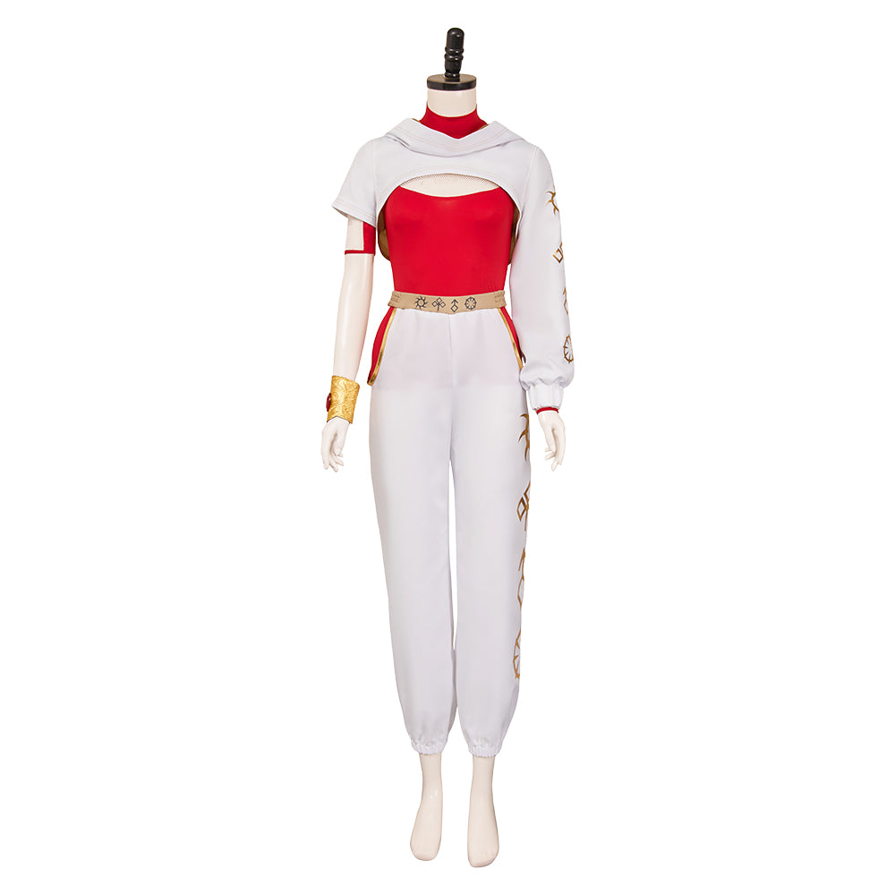 Zombies 4 Nova Red Top Pants Set Halloween Carnival Party Cosplay Costume
