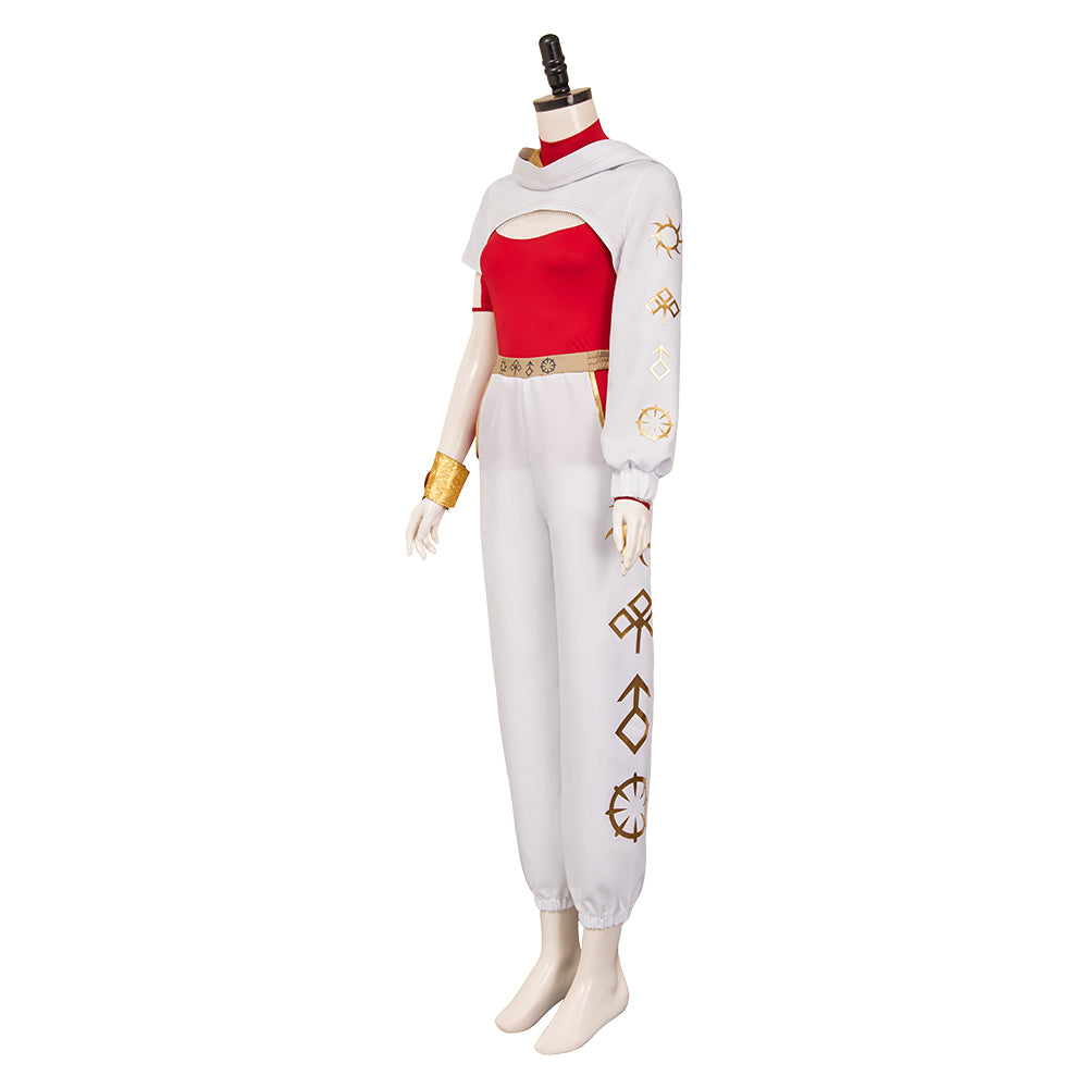 Zombies 4 Nova Red Top Pants Set Halloween Carnival Party Cosplay Costume
