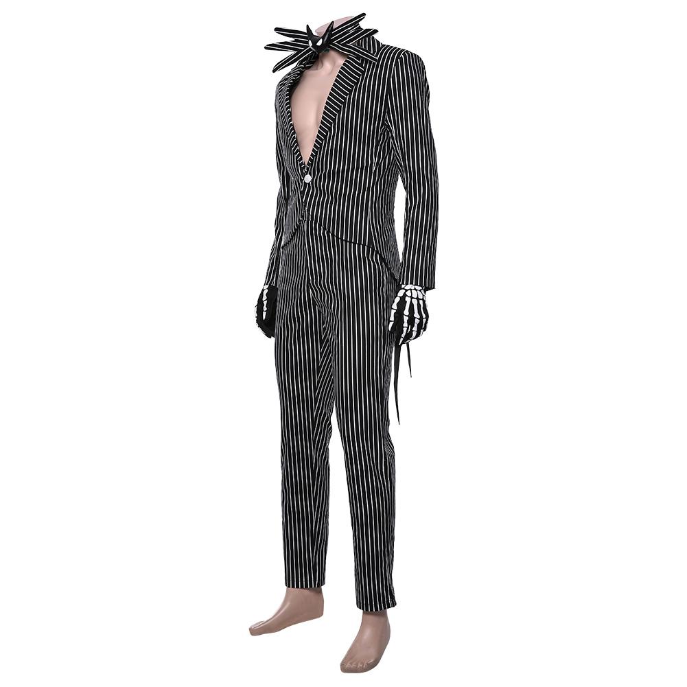 The Nightmare Before Christmas Jack Skellington Halloween Outfit Cosplay Costume