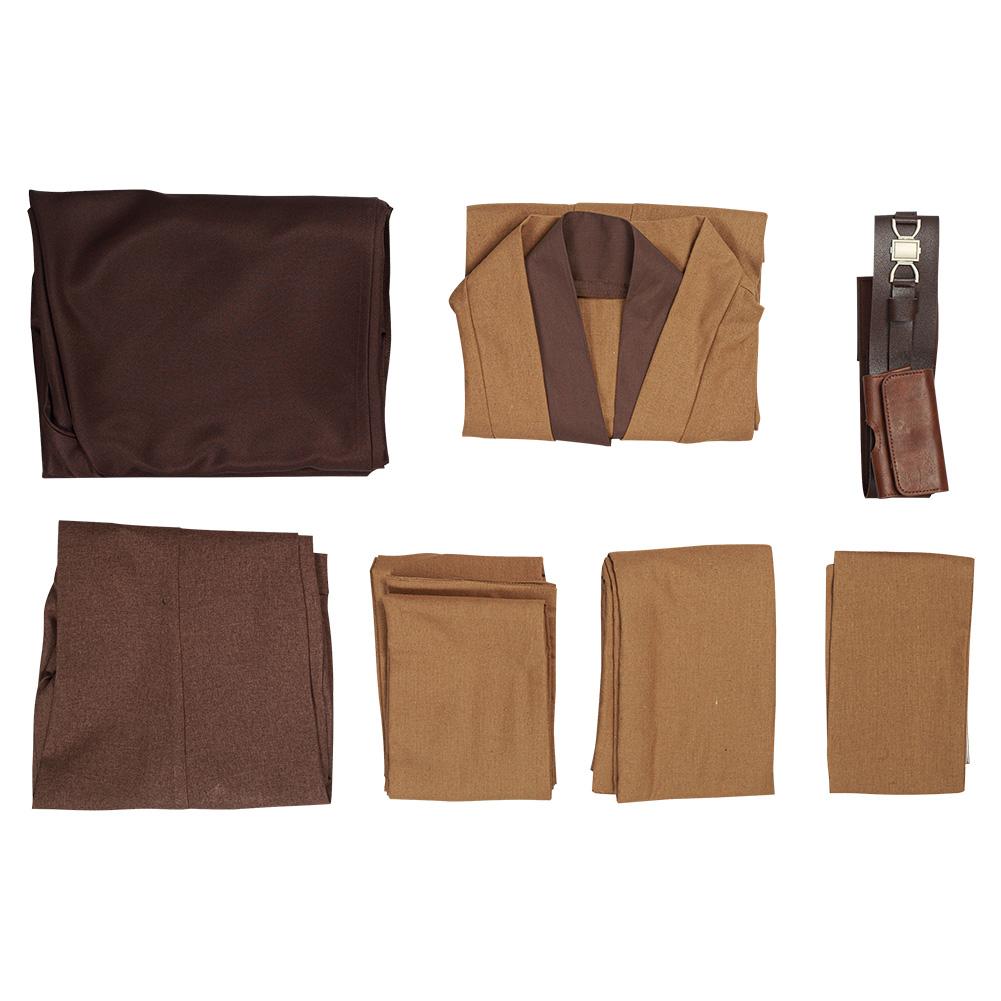 Obiwan Kenobi Jedi TUNIC Cosplay Costume Brown Version