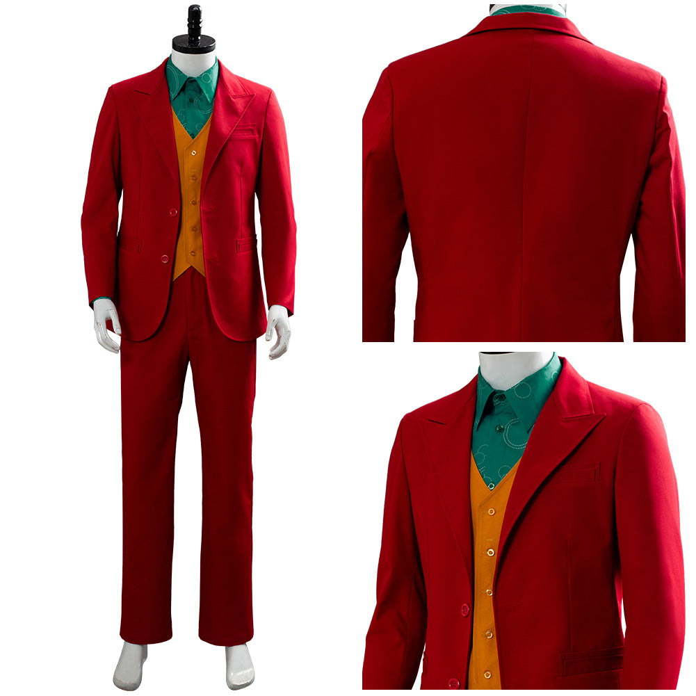 Joker 2019 Joaquin Phoenix Arthur Fleck Cosplay Costume Outfits Halloween Suit