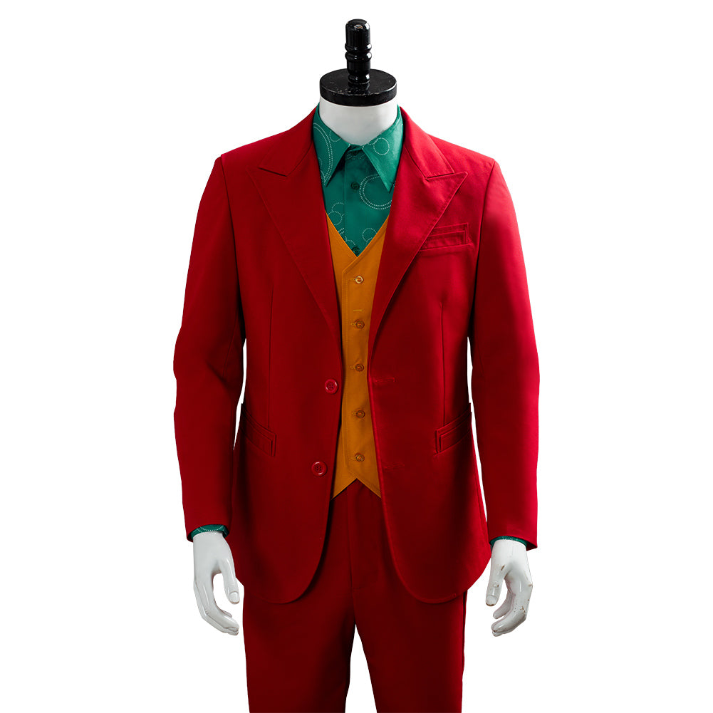 Joker 2019 Joaquin Phoenix Arthur Fleck Cosplay Costume Outfits Halloween Suit