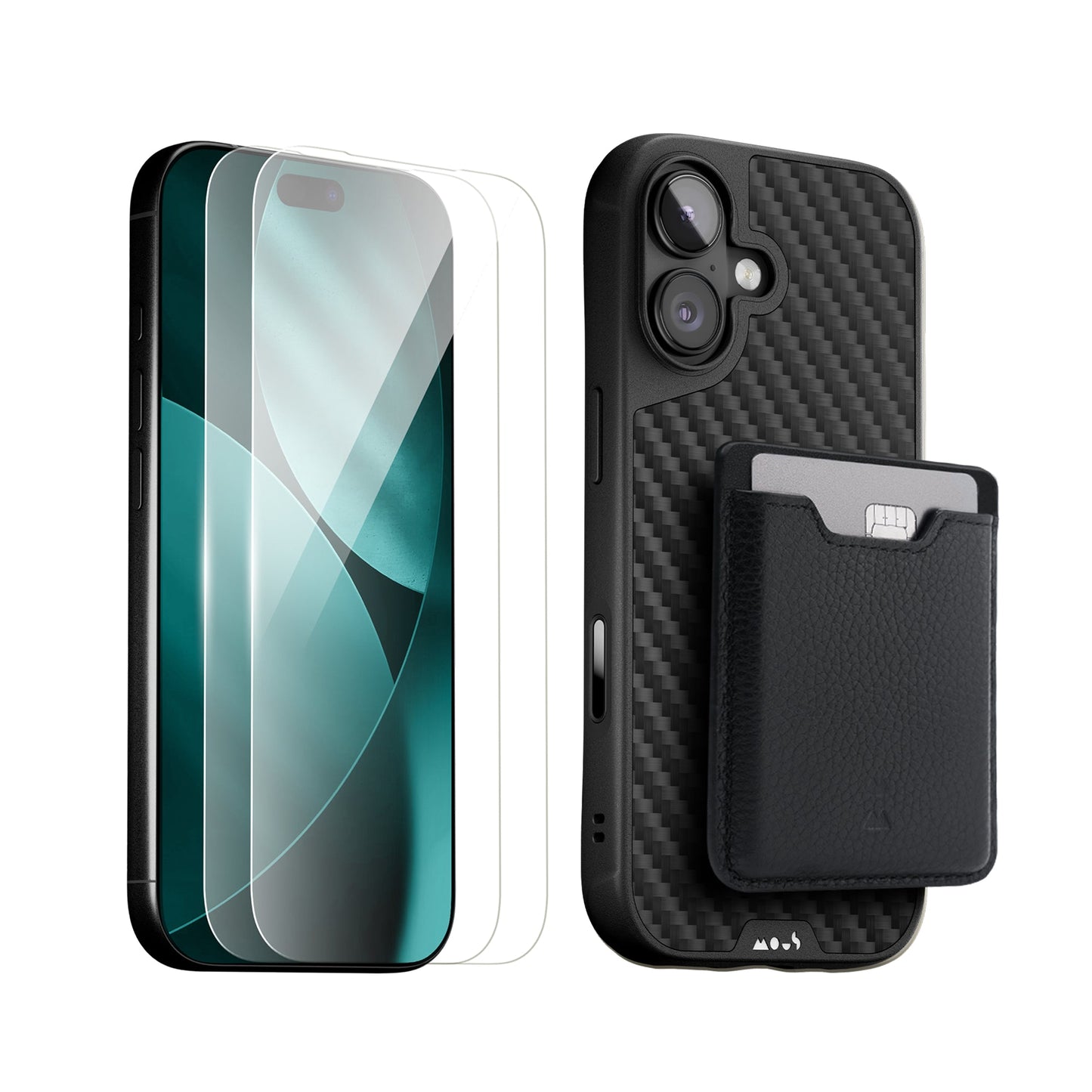 Aramid Fibre Protective Case, Screen Protector and Card Wallet - iPhone Starter Kit