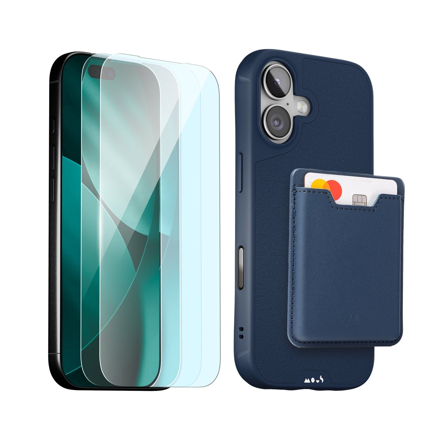 Marine Protective Case, Screen Protector and Card Wallet - iPhone Starter Kit
