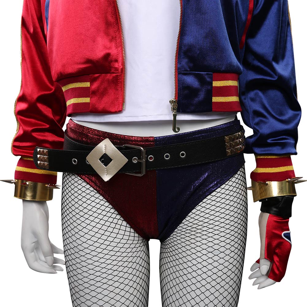 Harleen Quinzel Cosplay Costume Outfits Halloween Carnival Suit