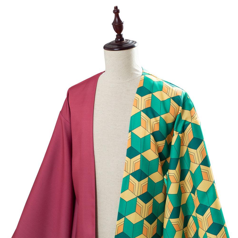 Demon Slayer: Kimetsu no Yaiba Tomioka Giyuu Kimono Cloak Outfits Halloween Carnival Suit Cosplay Costume