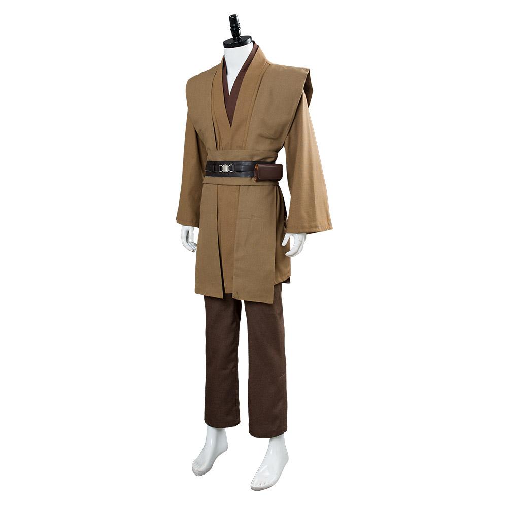 Kenobi Jedi TUNIC Outfits Brown Version No Cloak Halloween Carnival Suit Cosplay Costume