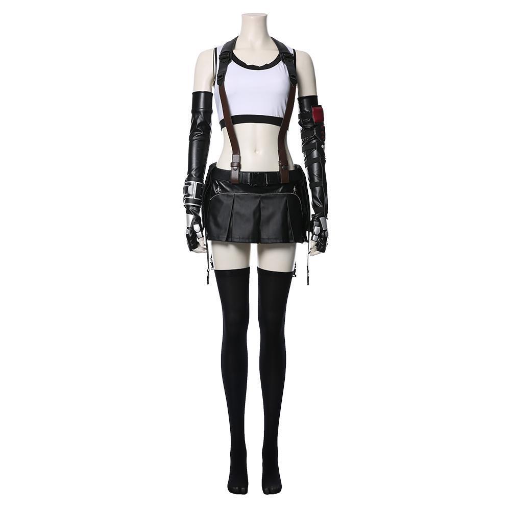 Final Fantasy VII Remake Tifa Lockhart Cosplay Costume Outfits Halloween Carnival Suit