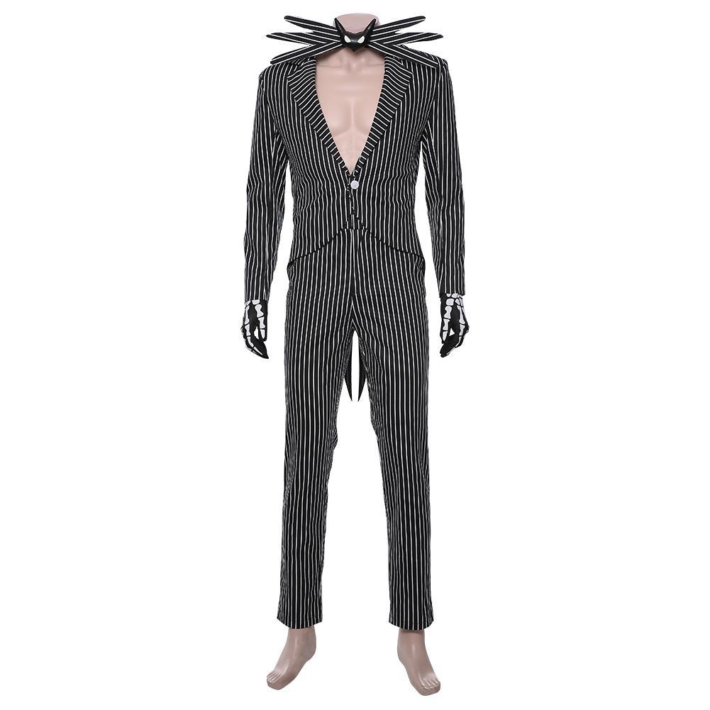 The Nightmare Before Christmas Jack Skellington Halloween Outfit Cosplay Costume