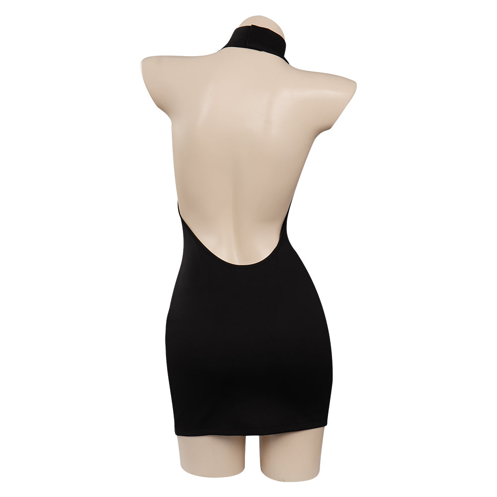 Vermeil in Gold - Vermeil Sexy Black Skirt Outfits Halloween Carnival Cosplay Costume