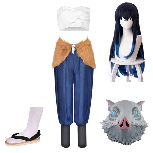 Hashibira Inosuke Women Cosplay Costume Outfits Halloween Carnival Party Disguise Suit