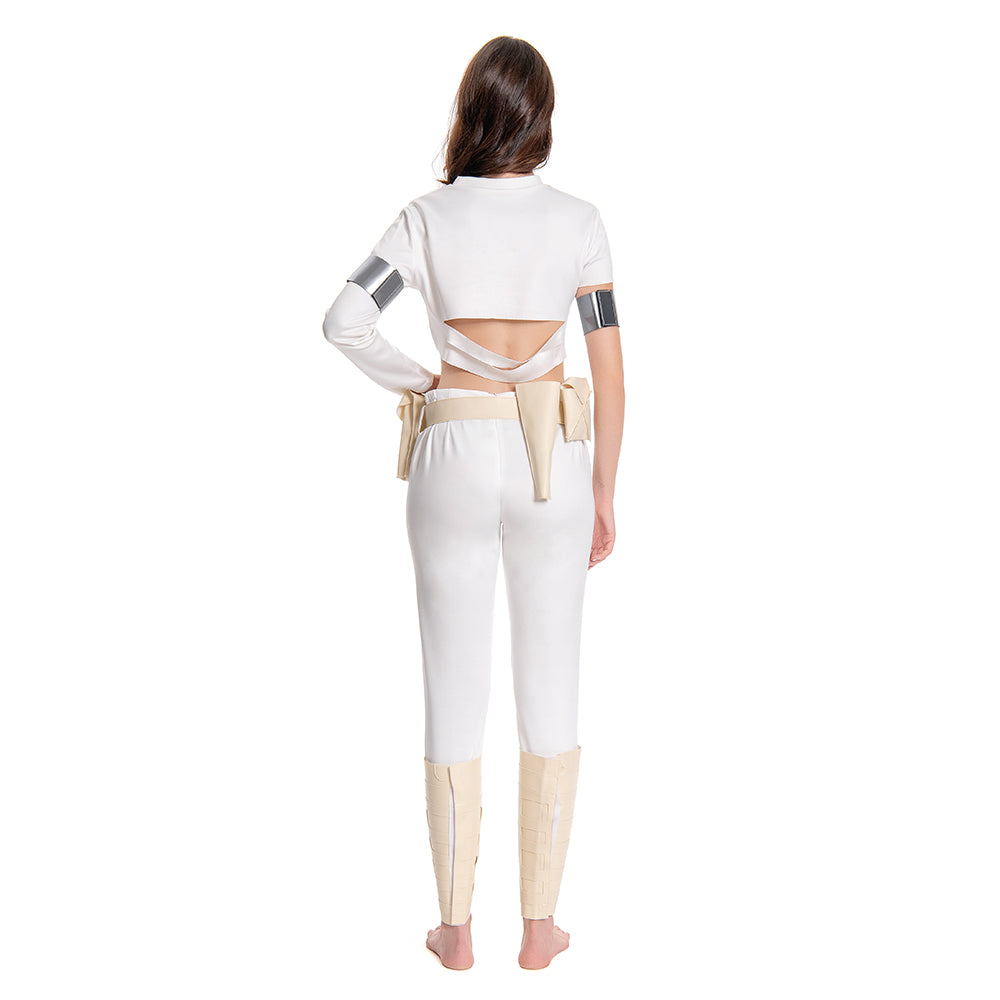 Padme Amidala White Outfits Cosplay Costume Halloween Carnival Suit