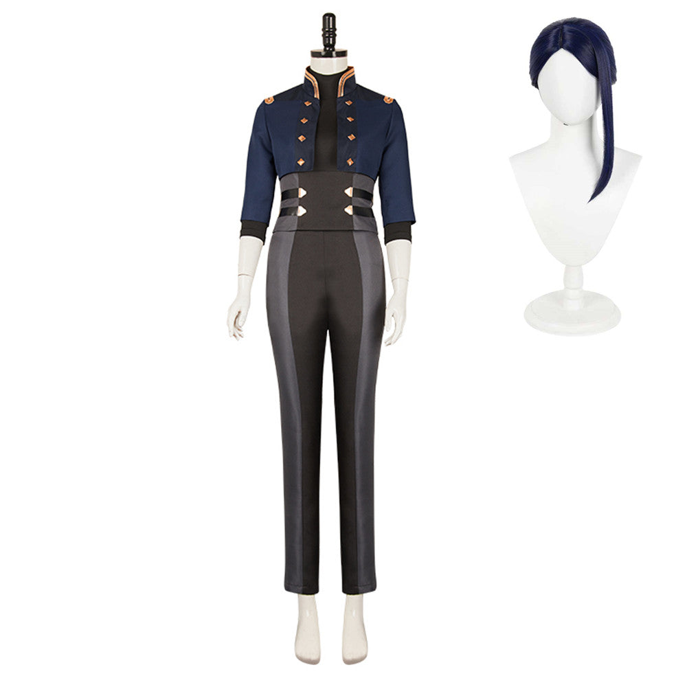 Arcane: League of Legends Season 2 Caitlyn Slim Uniform Outfits Halloween Carnival Cosplay Costume