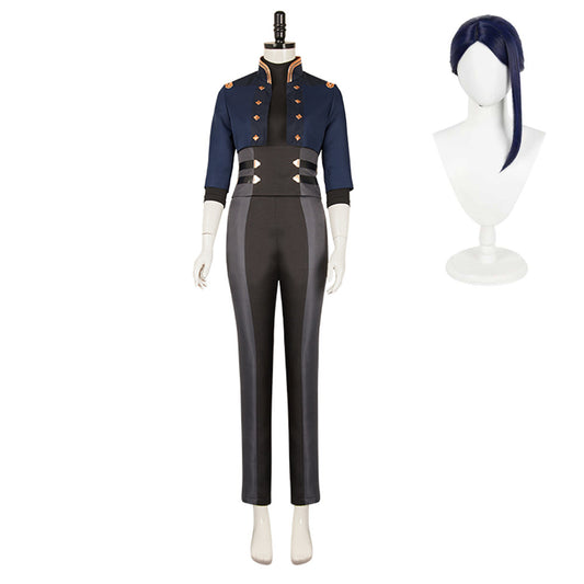 Arcane: League of Legends Season 2 Caitlyn Slim Uniform Outfits Halloween Carnival Cosplay Costume