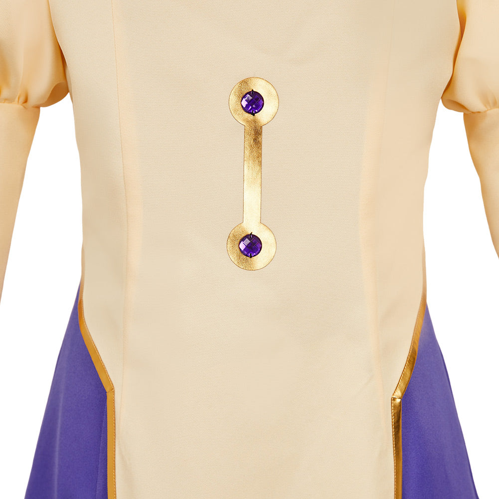 Apocalypse Hotel Yachiyo Women Purple Dress Halloween Carnival Party Cosplay Costume