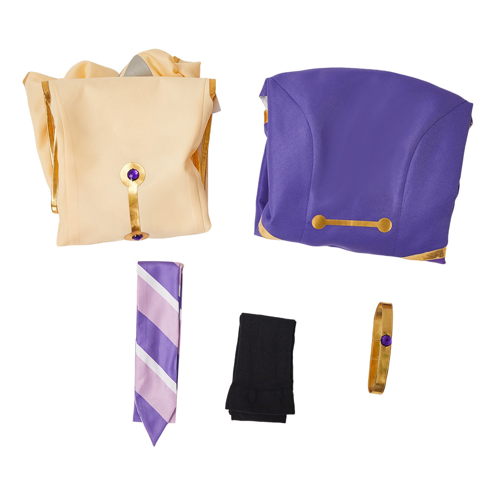 Apocalypse Hotel Yachiyo Women Purple Dress Halloween Carnival Party Cosplay Costume