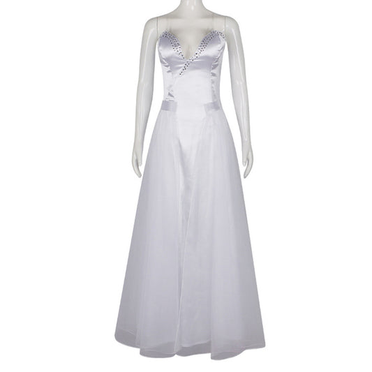 Wicked Glinda White Gown Outfits Halloween Carnival Party Cosplay Costume