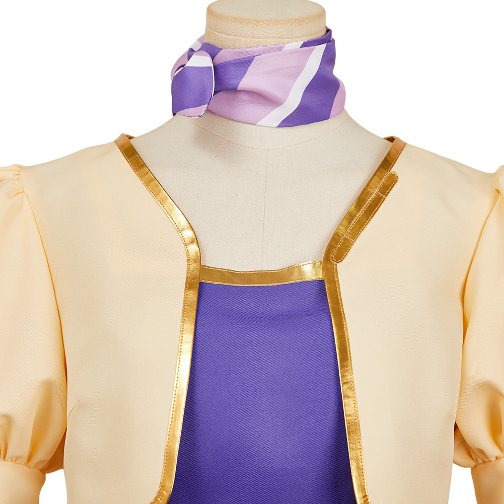 Apocalypse Hotel Yachiyo Women Purple Dress Halloween Carnival Party Cosplay Costume