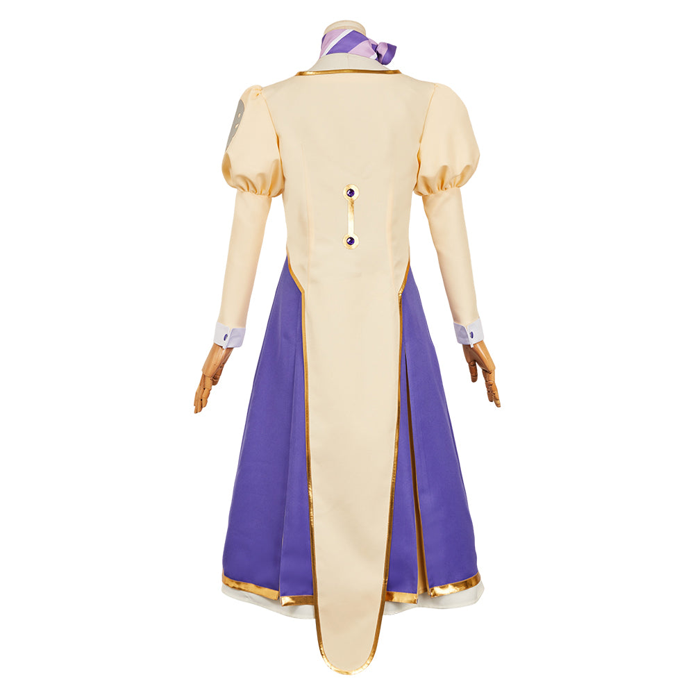 Apocalypse Hotel Yachiyo Women Purple Dress Halloween Carnival Party Cosplay Costume